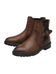Lotus Brown Ankle Boots - Image 2 of 4