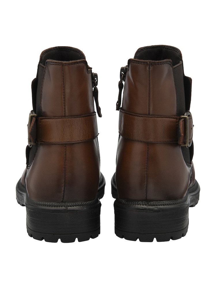 Lotus Brown Ankle Boots - Image 3 of 4