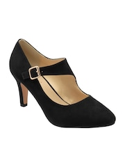 Lotus Black Denim Heeled Shoes - Image 1 of 4