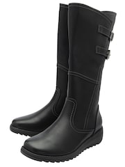 Lotus Black Leg Boots - Image 2 of 4