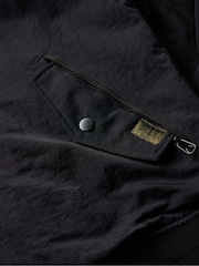 Superdry Jet Black Military Hooded Jacket - Image 8 of 9