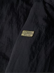 Superdry Jet Black Military Hooded Jacket - Image 9 of 9
