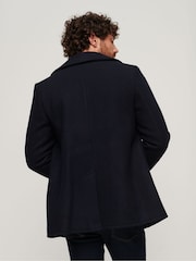 Superdry Eclipse Navy Merchant Wool Peacoat - Image 4 of 10