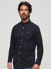 Eclipse-Marineblau - Superdry Merchant Hemd aus 100 % Baumwolle - Bild 1 von 6