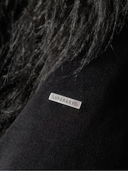 أسود - معطف أفغاني كلاسيكي طويل من Superdry - صورة 6 من 8