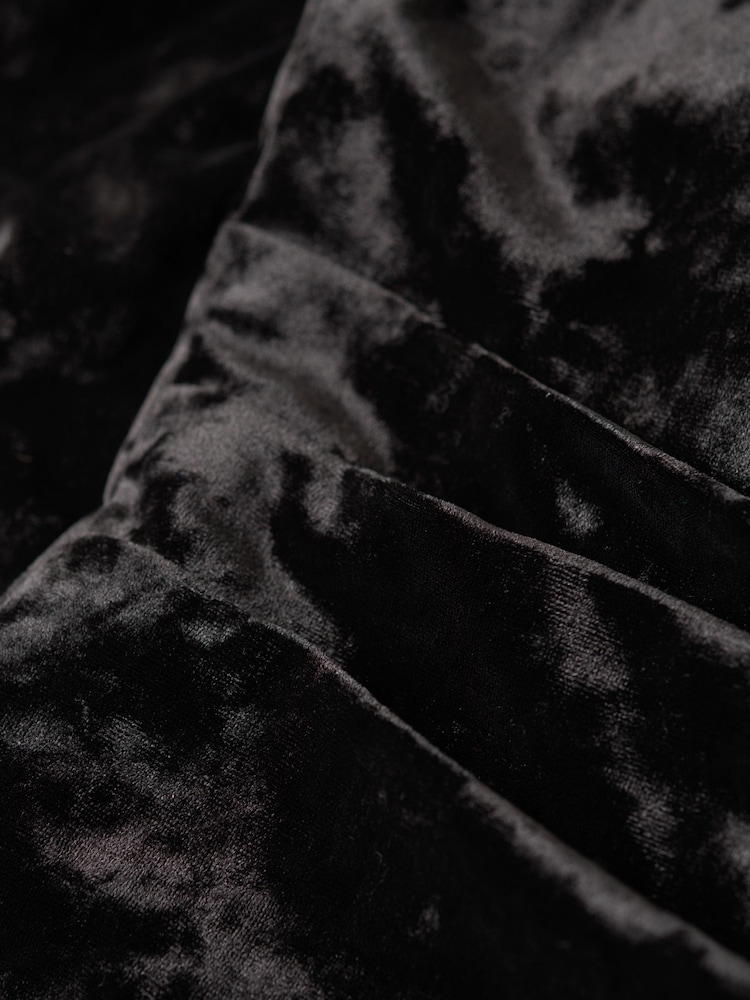 Superdry Black Velvet Maxi Dress - Image 2 of 2 Superdry Black Velvet Maxi Dress - Image 2 of 2