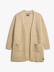 Superdry Fudge Brown Essential Long Knit Cardigan - Image 4 of 6