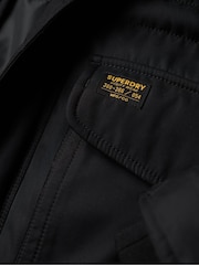 Superdry Noir Chinook Faux Fur Parka Coat Jacket - Image 5 of 6