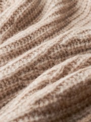 Superdry Beige Twist Brushed Rib Slouch Nk Jumper - Image 5 of 5