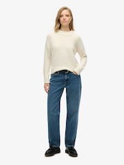 Superdry Springs Vintage Custom Mid Rise Straight Leg 100% Cotton Jeans - Image 1 of 6