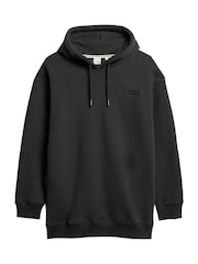 Superdry Bison Black Essential Hooded Sweat Dress - Image 4 of 5
