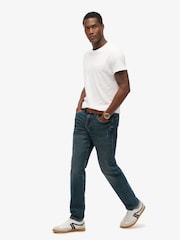 Superdry Viper Vintage Indigo Vintage Slim Straight Jeans - Image 2 of 6
