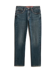 Superdry Viper Vintage Indigo Vintage Slim Straight Jeans - Image 5 of 6