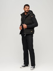 Superdry Jet Black Everest Hooded Puffer Gilet - Image 7 of 11