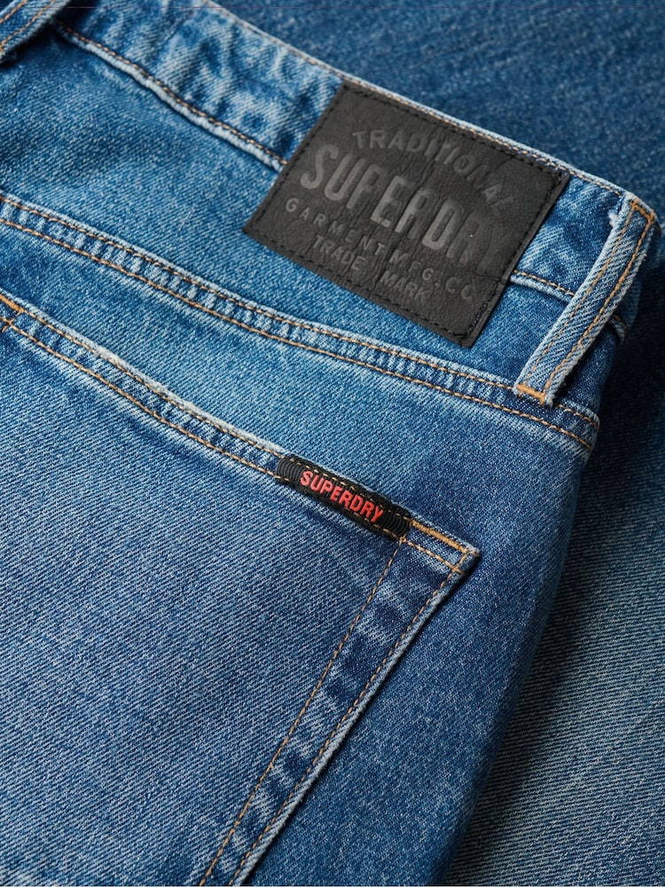 Superdry Buck Blue Vintage Slim Jeans - Image 6 of 6
