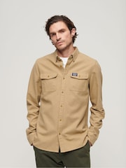 Sandstone Brown - Superdry Trailsman Flanellhemd aus 100% Baumwolle - Bild 1 von 6