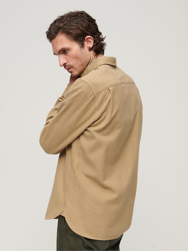 Sandstone Brown - Superdry Trailsman Flanellhemd aus 100% Baumwolle - Bild 2 von 6