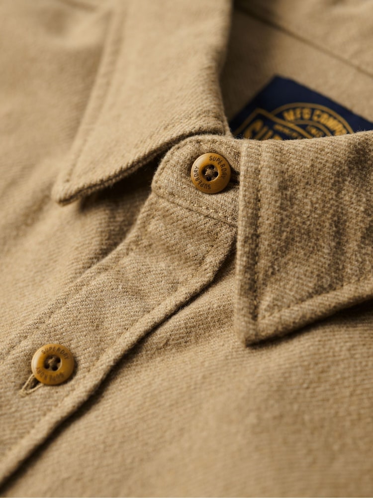 Sandstone Brown - Superdry Trailsman Flanellhemd aus 100% Baumwolle - Bild 6 von 6
