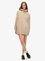 Superdry Cobblestone Grey Essential Hooded Sweat Dress - Image 2 of 4