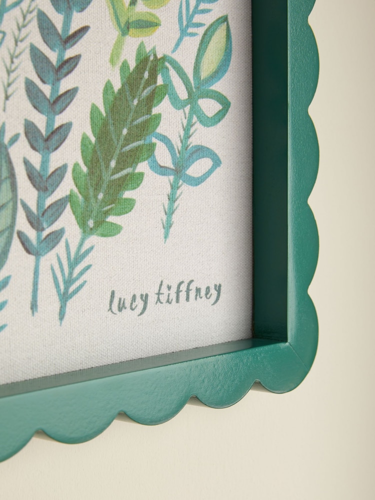 Lucy Tiffney Pink/Green Floral Canvas Framed Wall Art - Image 2 of 4