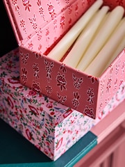 Cath Kidston Set of 3 Pink Floral Storage Boxes - Image 3 of 7