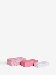 Cath Kidston Set of 3 Pink Floral Storage Boxes - Image 6 of 7