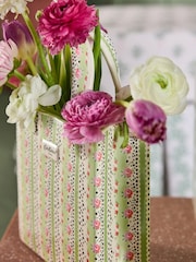 Cath Kidston Cream/Pink/Green Hand Bag Vase - Image 3 of 4