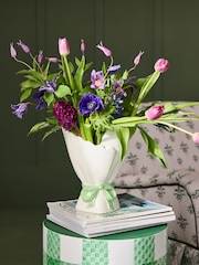 Cath Kidston White/Green Bouquet Vase - Image 1 of 4