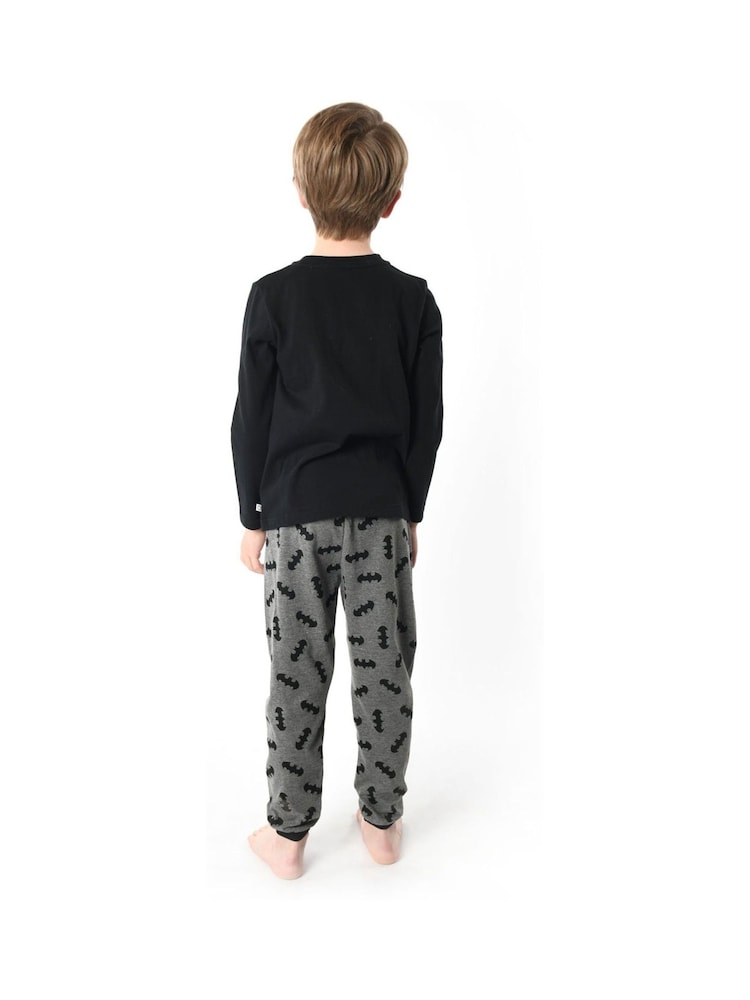 Brand Threads Black Batman Boys 100% Cotton Pyjama Set - Image 2 of 2