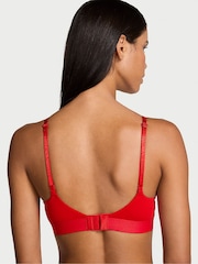 Victoria's Secret Lipstick Red Non Wired Lightly Lined Shine Patch Bra - Image 2 of 3