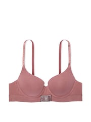 Victoria's Secret Vintage Rose Pink Push Up Shine Patch Bra - Image 3 of 3