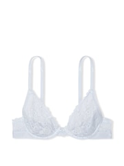Victoria's Secret PINK Hydrangea Blue Diamante Plunge Lace Bra - Image 3 of 3