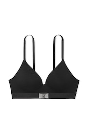 Victoria's Secret Black Non Wired Lightly Lined Shine Patch Bra - Image 3 of 4