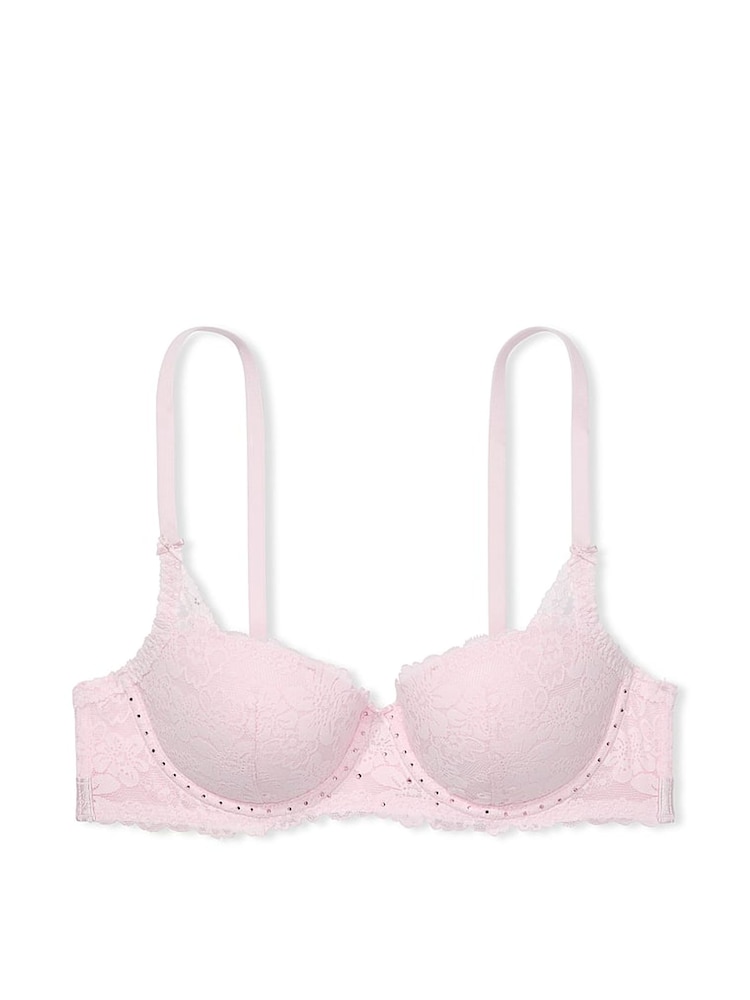 Roze tulp met imitatiediamanten - Victoria's Secret PINK beha van kant - Image 4 of 4