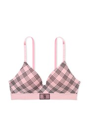 Victoria's Secret Pink Plaid Non Wired Lightly Lined Shine Patch Bra - Image 3 of 3