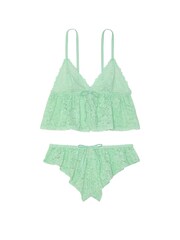 Victoria's Secret PINK Mint Green Lace Cami Pyjama Set - Image 3 of 3