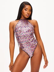 Ann Summers Pink Main Stage Sequin Bodysuit - Image 1 of 4