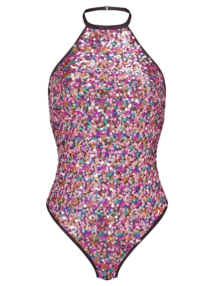 Ann Summers Pink Main Stage Sequin Bodysuit - Image 4 of 4 Ann Summers Pink Main Stage Sequin Bodysuit - Image 4 of 4