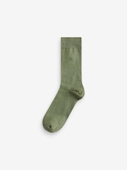 Blue/Orange/Green 8 Pack Embroidered Lasting Fresh Socks - Image 6 of 11