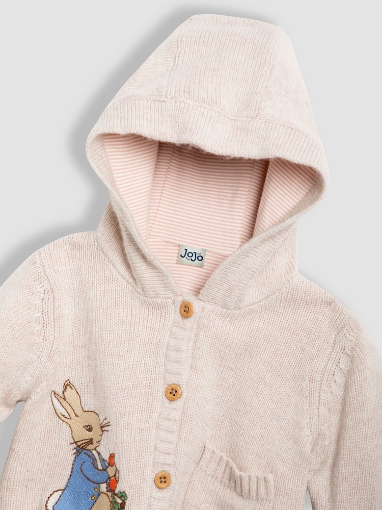 Cardigan comod cu Hanorac Bebeluși JoJo Maman Bébé Peter Rabbit - Image 3 of 4