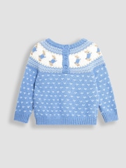 JoJo Maman Bébé Blue Peter Rabbit Fairisle Pattern Baby Knit Set - Image 3 of 5