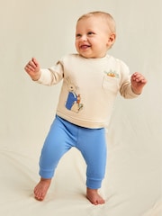 JoJo Maman Bébé Cream Peter Rabbit Sweatshirt And Cosy Trousers Set - Image 10 of 10