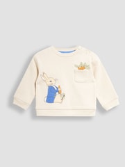JoJo Maman Bébé Cream Peter Rabbit Sweatshirt And Cosy Trousers Set - Image 2 of 10