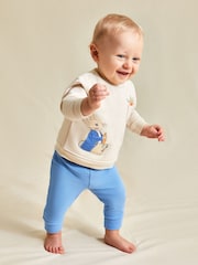 JoJo Maman Bébé Cream Peter Rabbit Sweatshirt And Cosy Trousers Set - Image 7 of 10