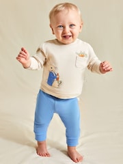 JoJo Maman Bébé Cream Peter Rabbit Sweatshirt And Cosy Trousers Set - Image 9 of 10