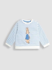 JoJo Maman Bébé Blue Sweatshirt & Rib Leggings Set - Image 2 of 6