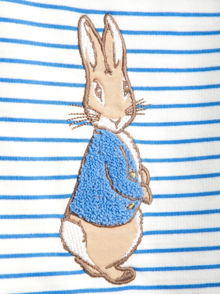 JoJo Maman Bébé Blue Sweatshirt & Rib Leggings Set - Image 6 of 6