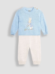 Conjunto de suéter y pantalones con apliques de Peter Rabbit de JoJo Maman Bébé - Imagen 1 de 5