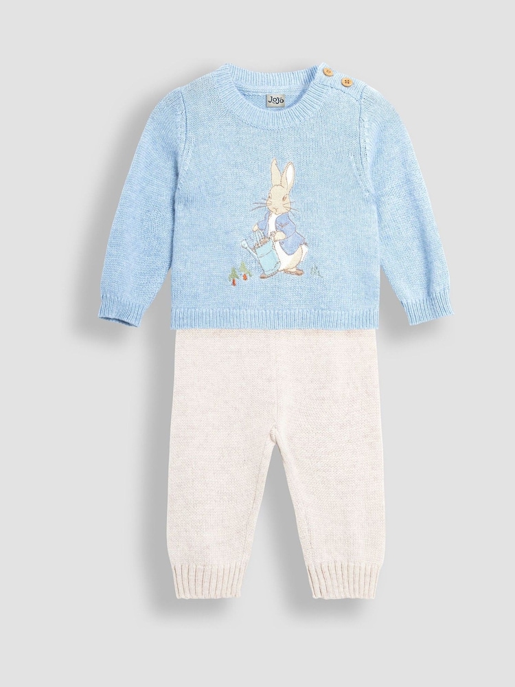 Jojo Maman Bébé Peter Rabbit Appliqué zgornji del trenirke; majica za treniranje & hlače Set - Slika 1 iz 5 Jojo Maman Bébé Peter Rabbit Appliqué zgornji del trenirke; majica za treniranje & hlače Set - Slika 1 iz 5