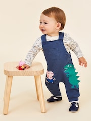 JoJo Maman Bébé Pepper Pig Printed Top & Dungarees Set - Imagen 7 de 8